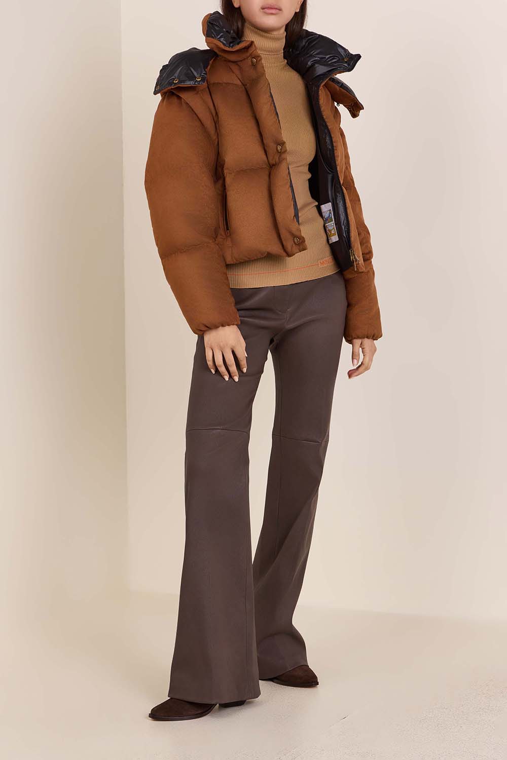 מעיל פוך עם שרוולים נשלפים